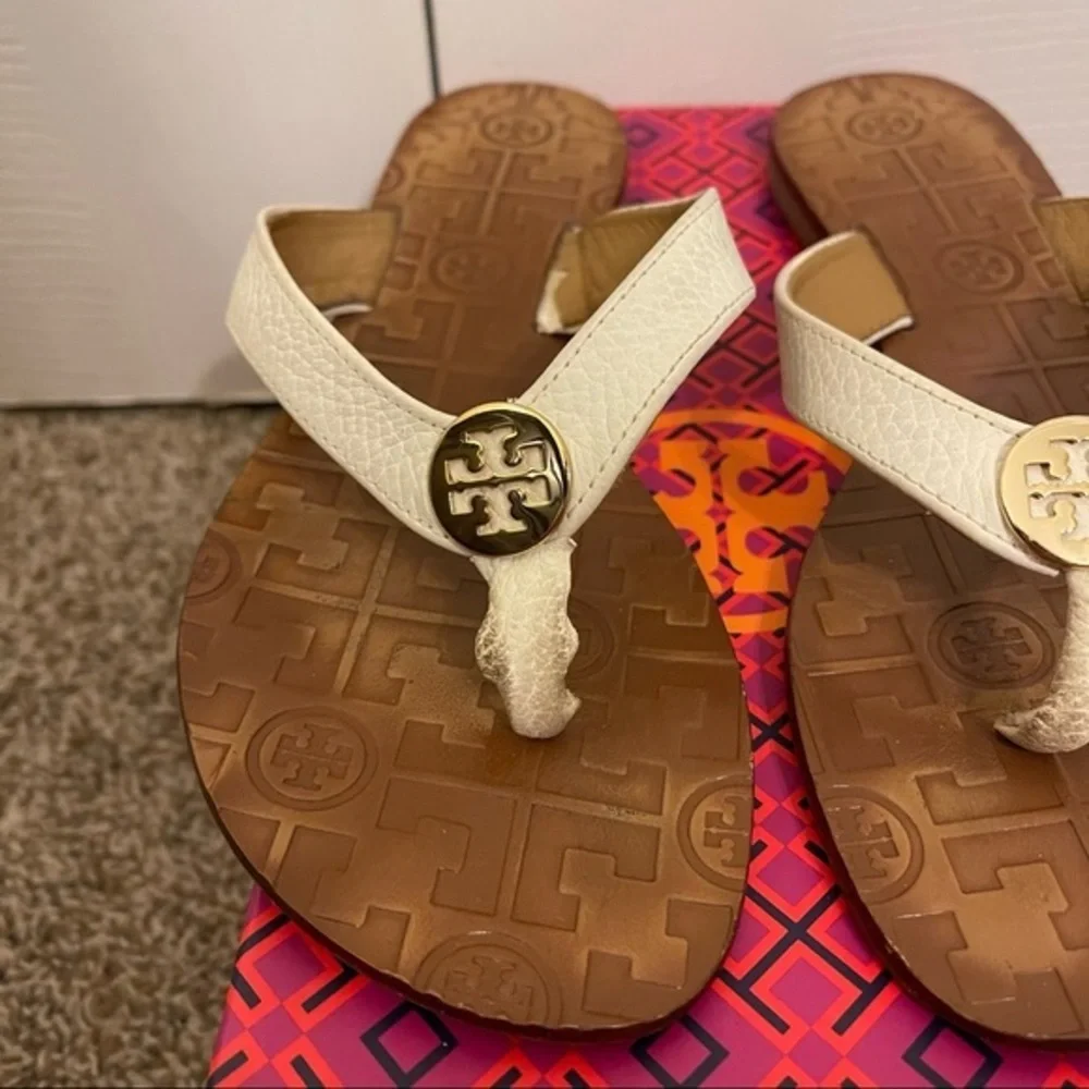 DAMAGED Tory Burch Thora Thong Sandals